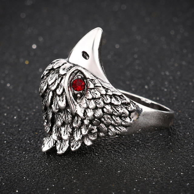 Personalized eagle shape rings