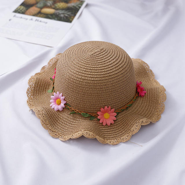 Summer straw beach hat