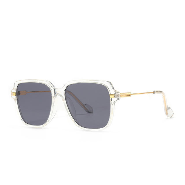 Fashion big frame metal ins sun glasses