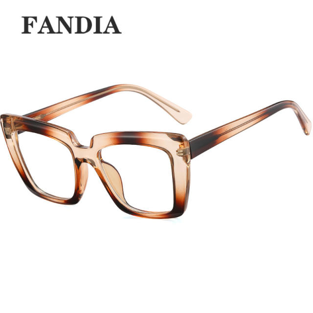 Candy color big frame clear reading glasses