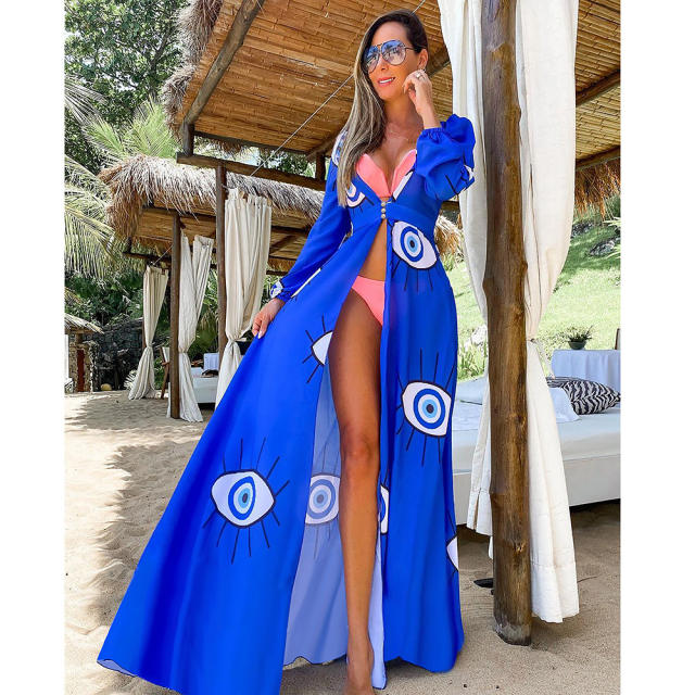 Evil eye swimsuit cover up