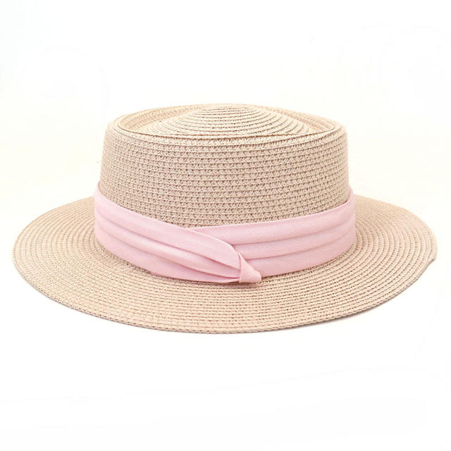 Colorful boater hat