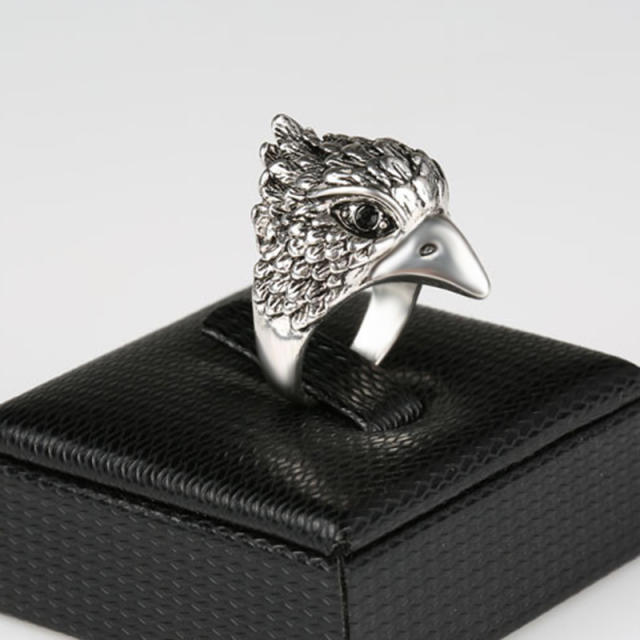 Personalized eagle shape rings