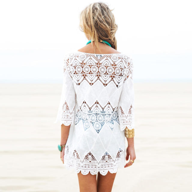 Lace swimsuit cover up