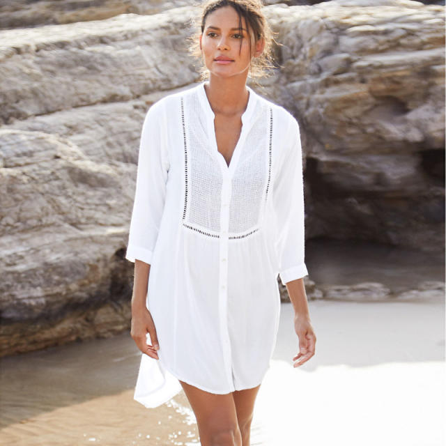Shirt cardigan swimsuit cover up