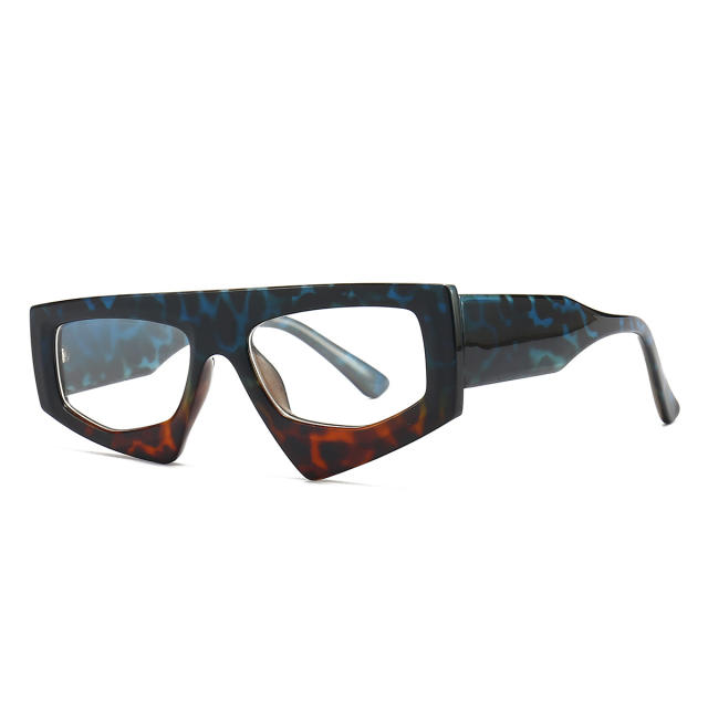 Irregular shaped frame unique sun glasses