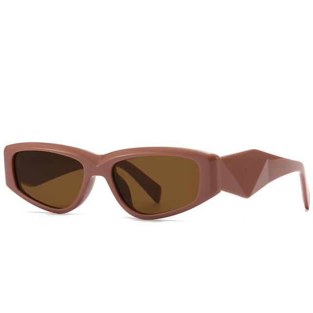 Elegant irregular shaped rim vintage sunglasses