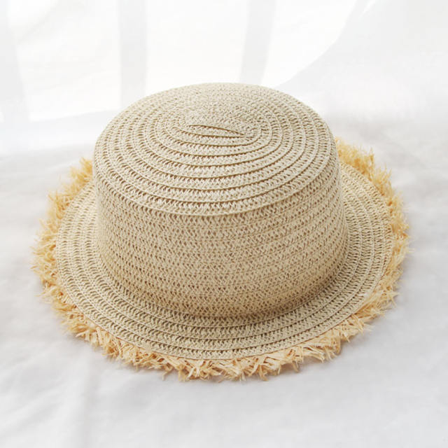 Straw boater hat