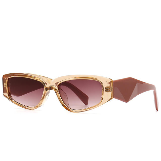 Elegant irregular shaped rim vintage sunglasses