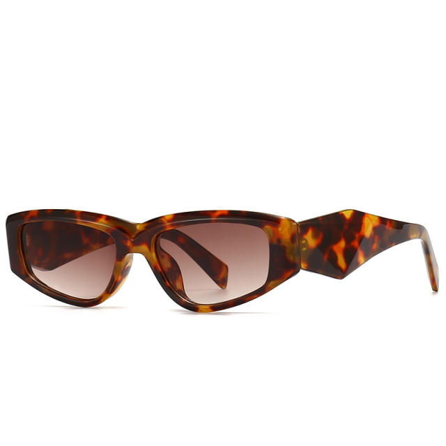 Elegant irregular shaped rim vintage sunglasses