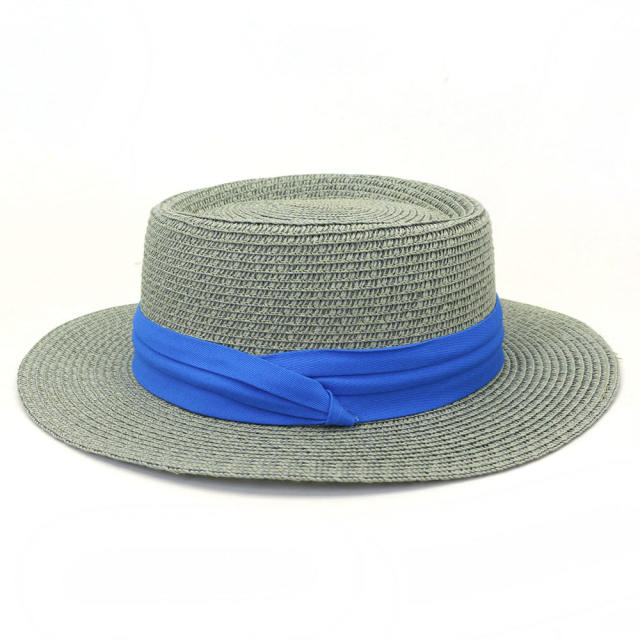 Colorful boater hat