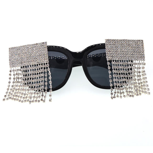 Fashion crystal tassel sunglasses