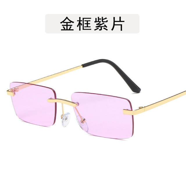 Vintage rimless sunglasses