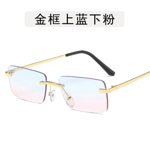 Vintage rimless sunglasses