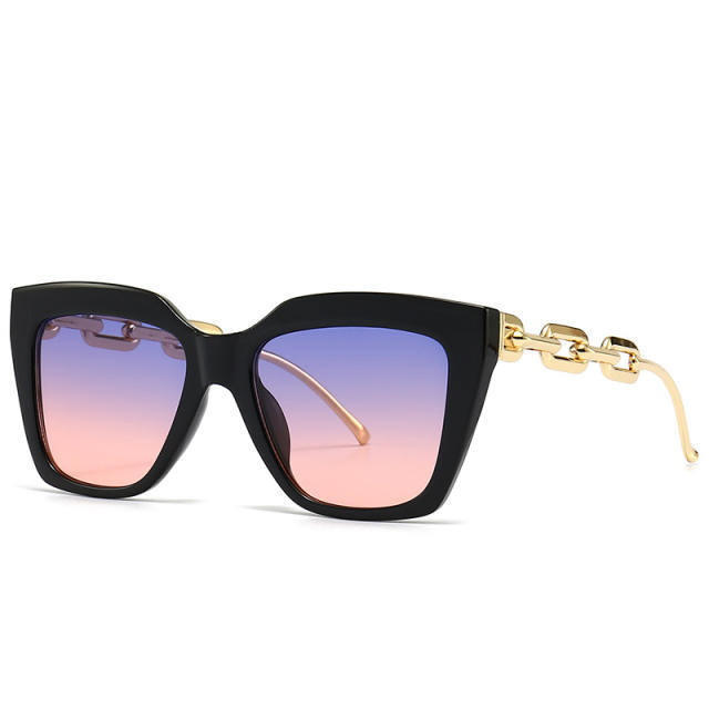 Metal chain leg ins popular women sunglasses