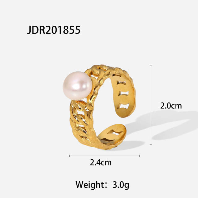 18KG stainless steel chain pearl openning rings