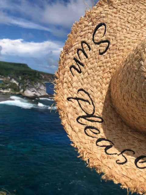 Beach holiday straw hat