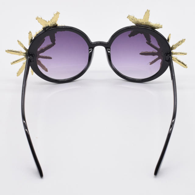 Fashion zircon pearl sunglasses