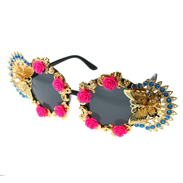 Fashion butterfly flower sunglasses