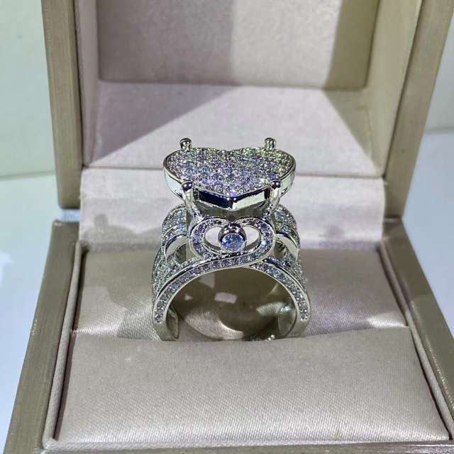 New heart-shaped diamond ring