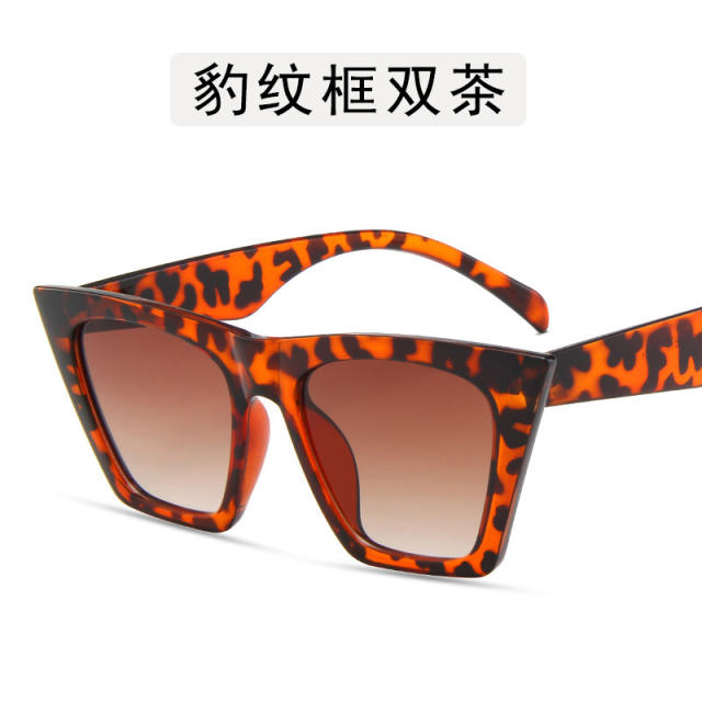 Fashion show same design big frame cat's eye shape sunglasses