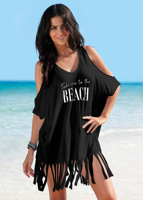 Tassel swimsuit cover up