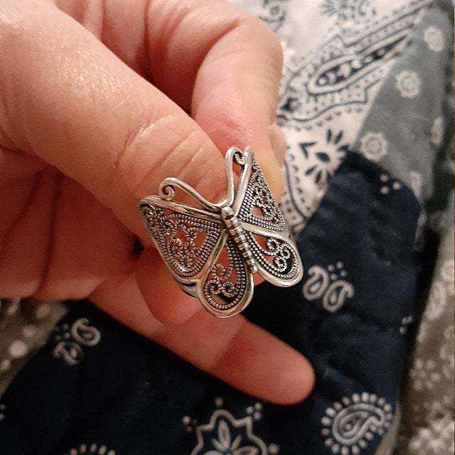 Vintage butterfly rings