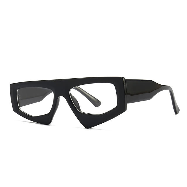 Irregular shaped frame unique sun glasses