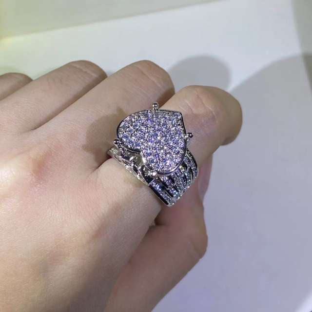 New heart-shaped diamond ring