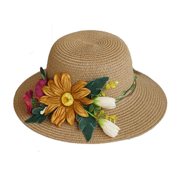 Summer straw beach hat