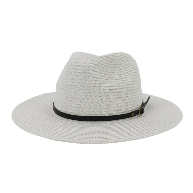 10 color straw fedora hat