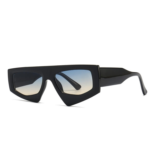 Irregular shaped frame unique sun glasses