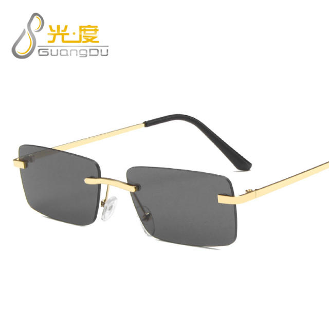 Vintage rimless sunglasses