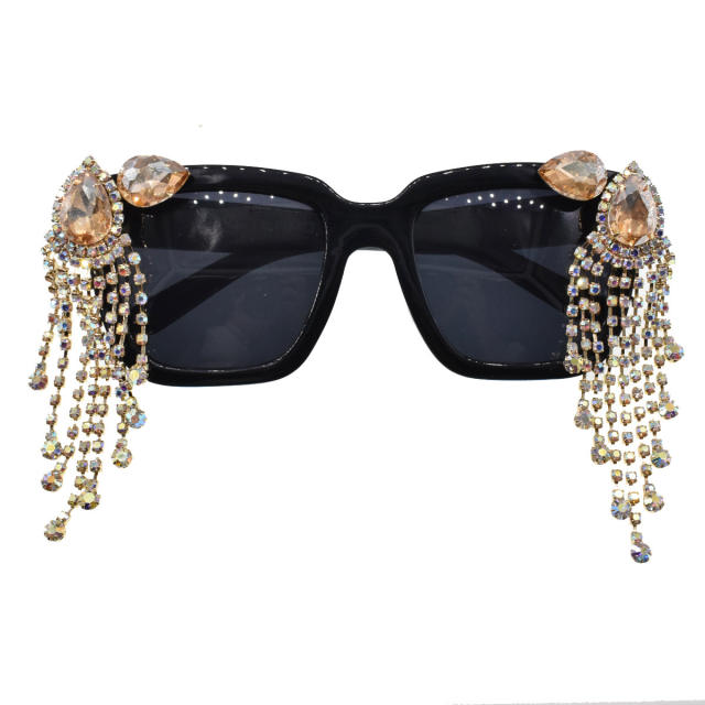 Fashion crystal tassel sunglasses