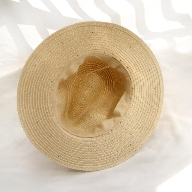 Pearl beaded fedora hat for summer