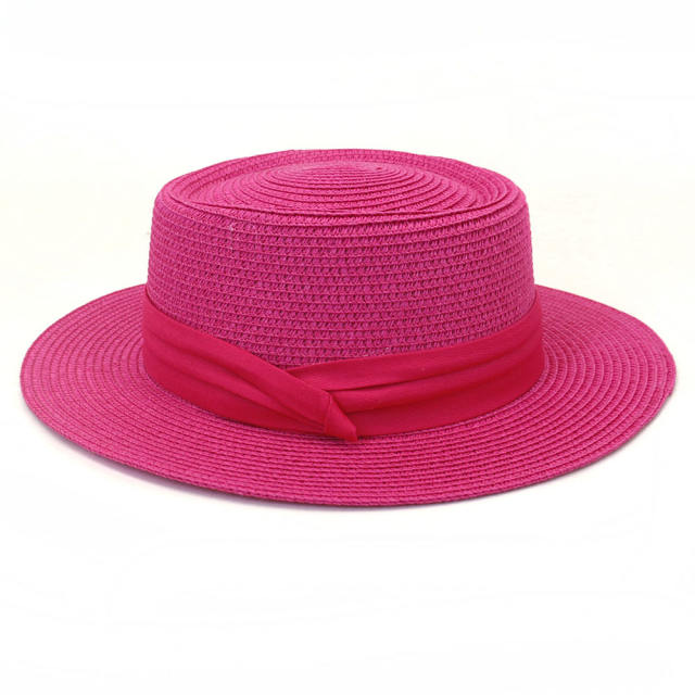 Colorful boater hat