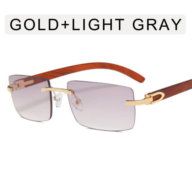 Men's rimless sunglasses