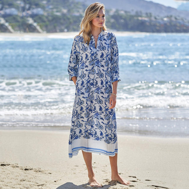 Printing beach dress