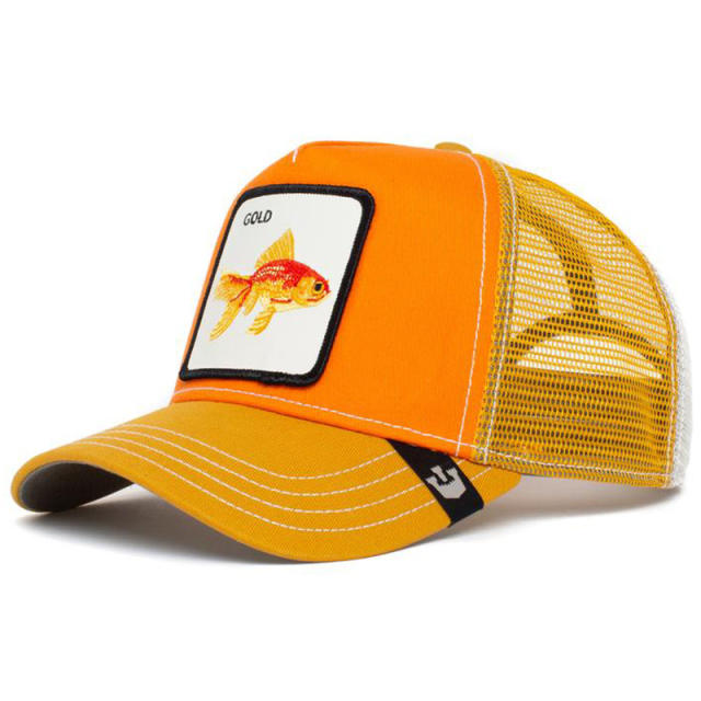 Animal baseball cap cartoon sunscreen mesh embroidery