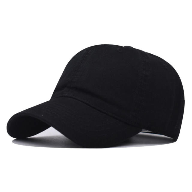 Fashion solid color cotton baseball cap