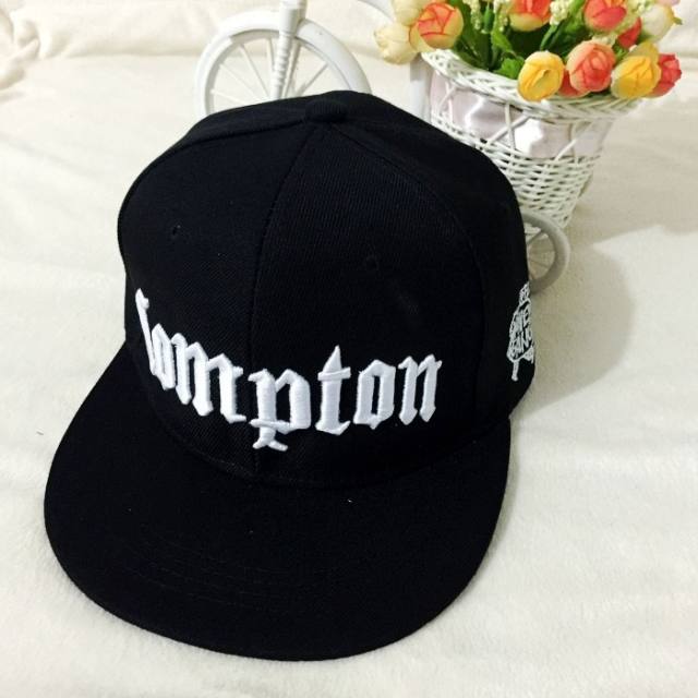 Letters embroidery unisex snapback cap