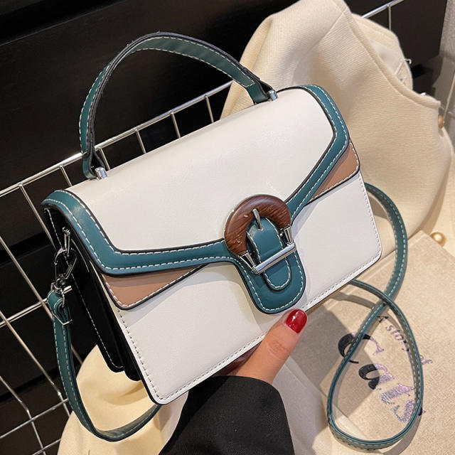Contrast color popular handbag