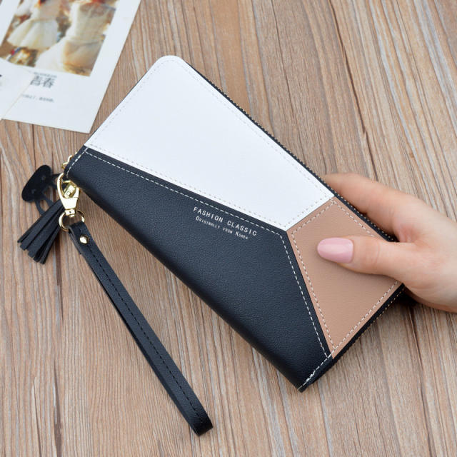 Fashion new color matching tassel purse