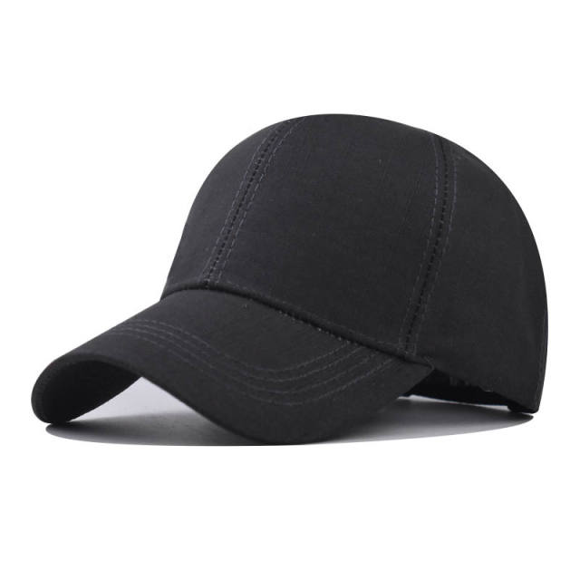 New solid color cotton baseball cap