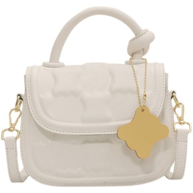 Cream color cute handbag