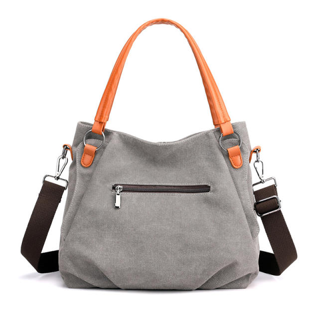 Vintige canvas tote bag