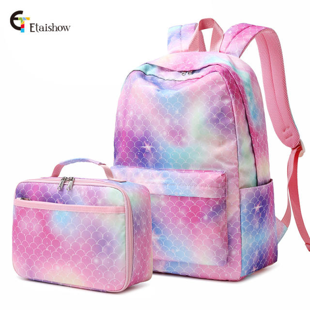 New arrival sweet pink color large capacity backpack