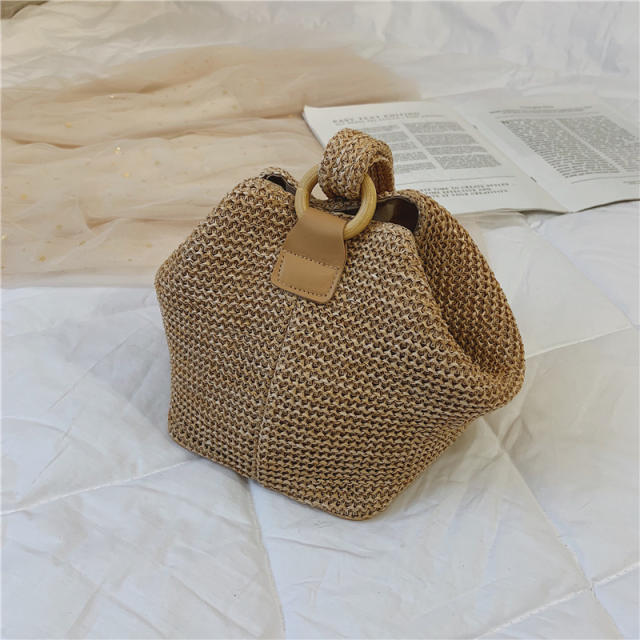 Straw beach bag