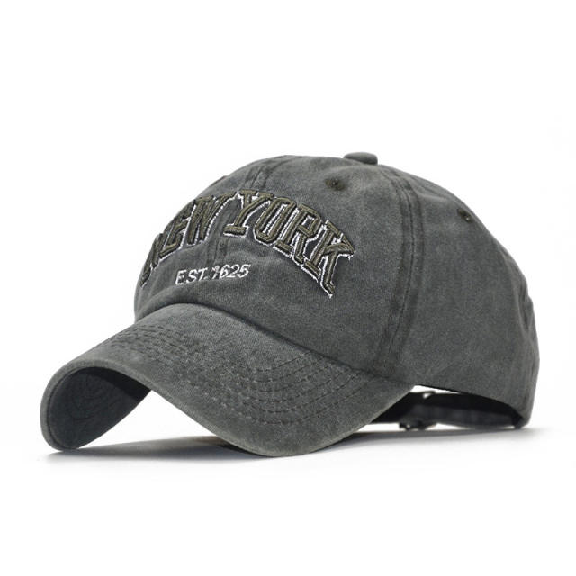 Vintage letters embroidery baseball cap