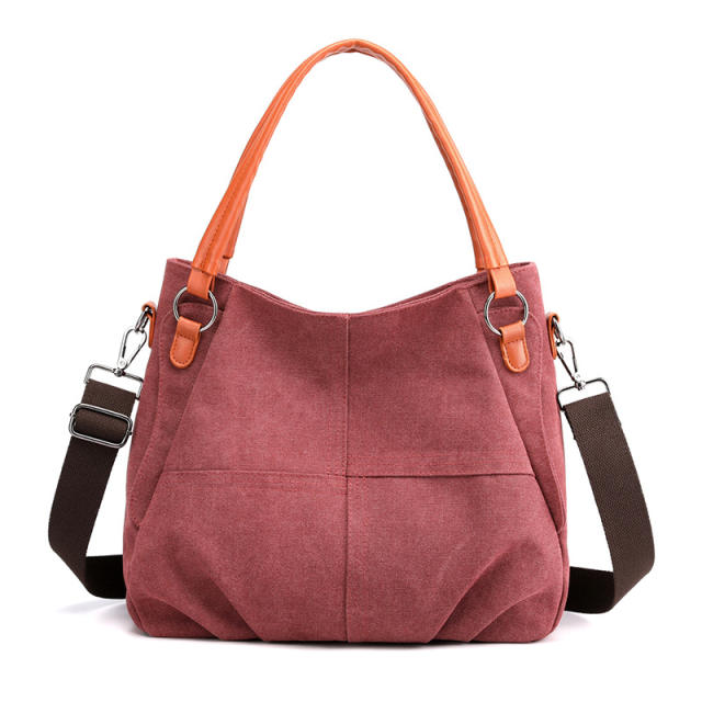 Vintige canvas tote bag